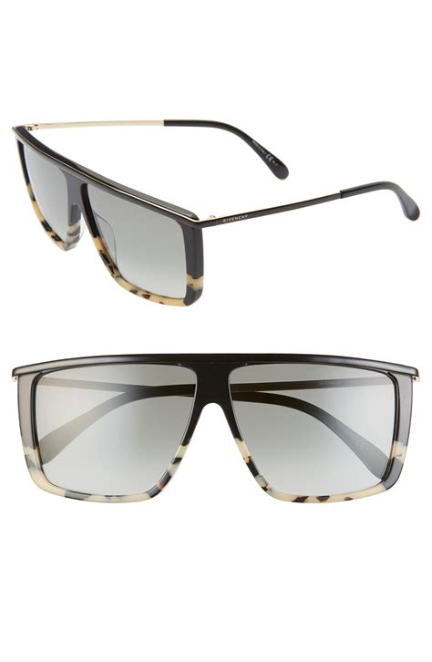 62mm oversize flat top sunglasses givenchy|Givenchy 62mm Oversize Flat Top Sunglasses .